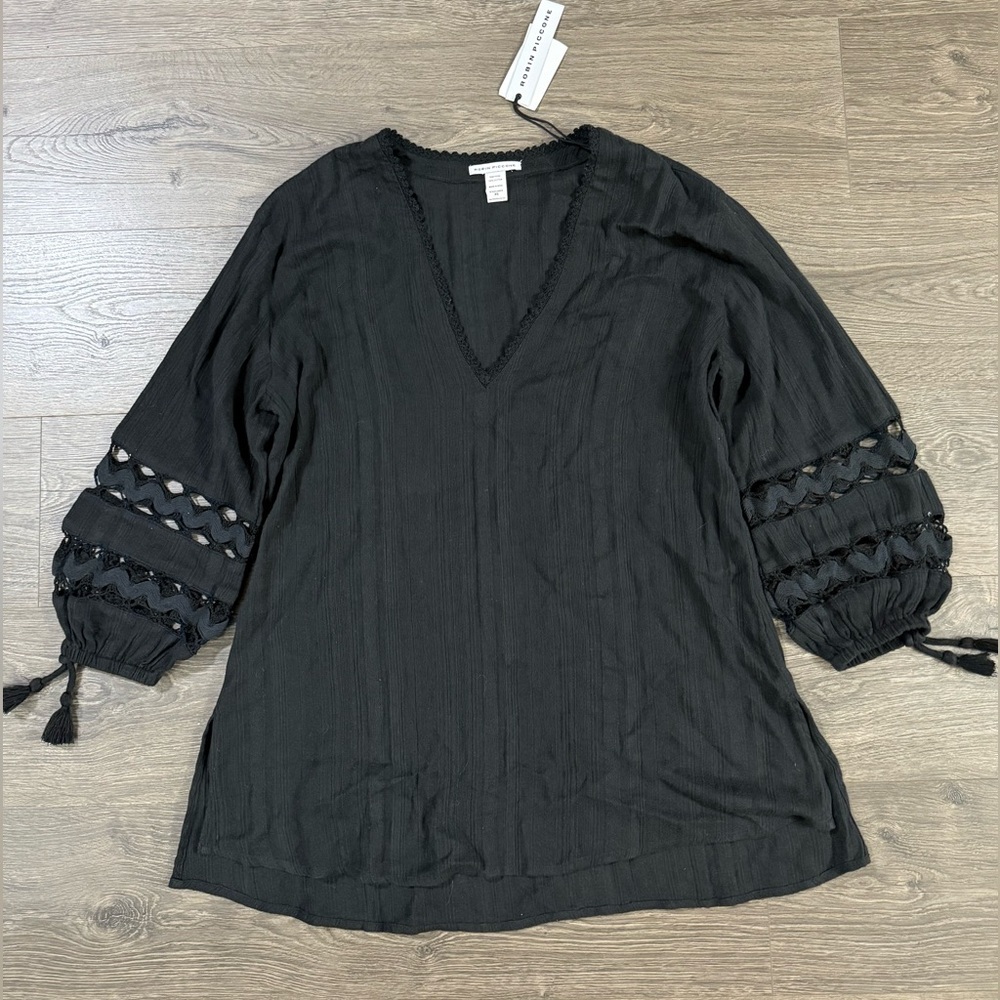 *NWT* Robin Piccone Jo Long Sleeve Tunic Swim Coverup - Picture 5 of 8